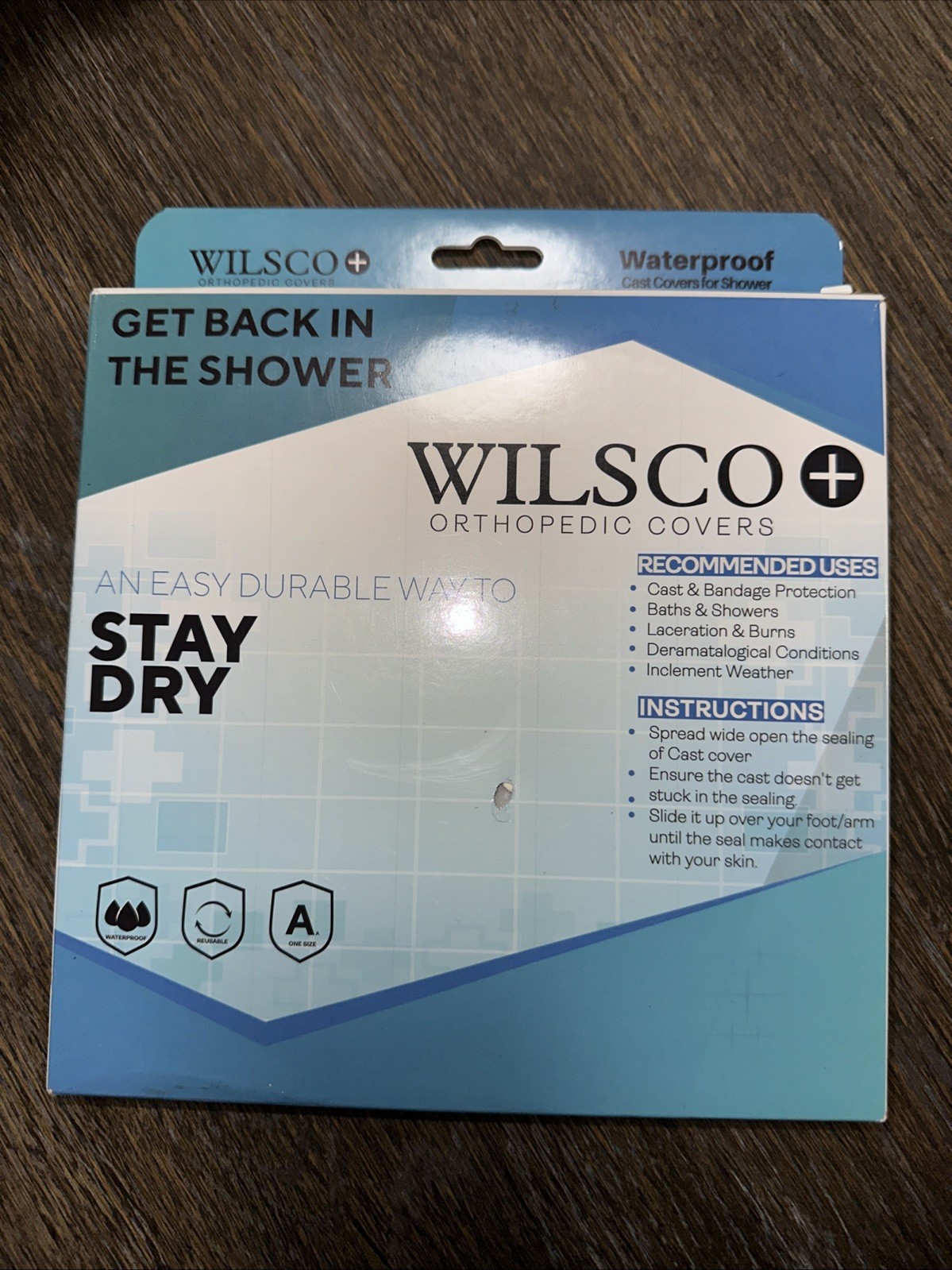 Wilsco 100% Waterproof Leg Cast Cover for Showering, Reusable Cover For Leg -NEW