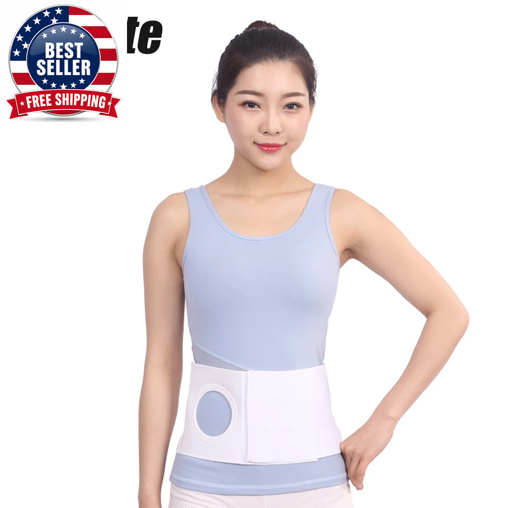 Ostomy Belt for Men and Women, Ostomy Hernia Support Belt, Abdominal Binder Brac