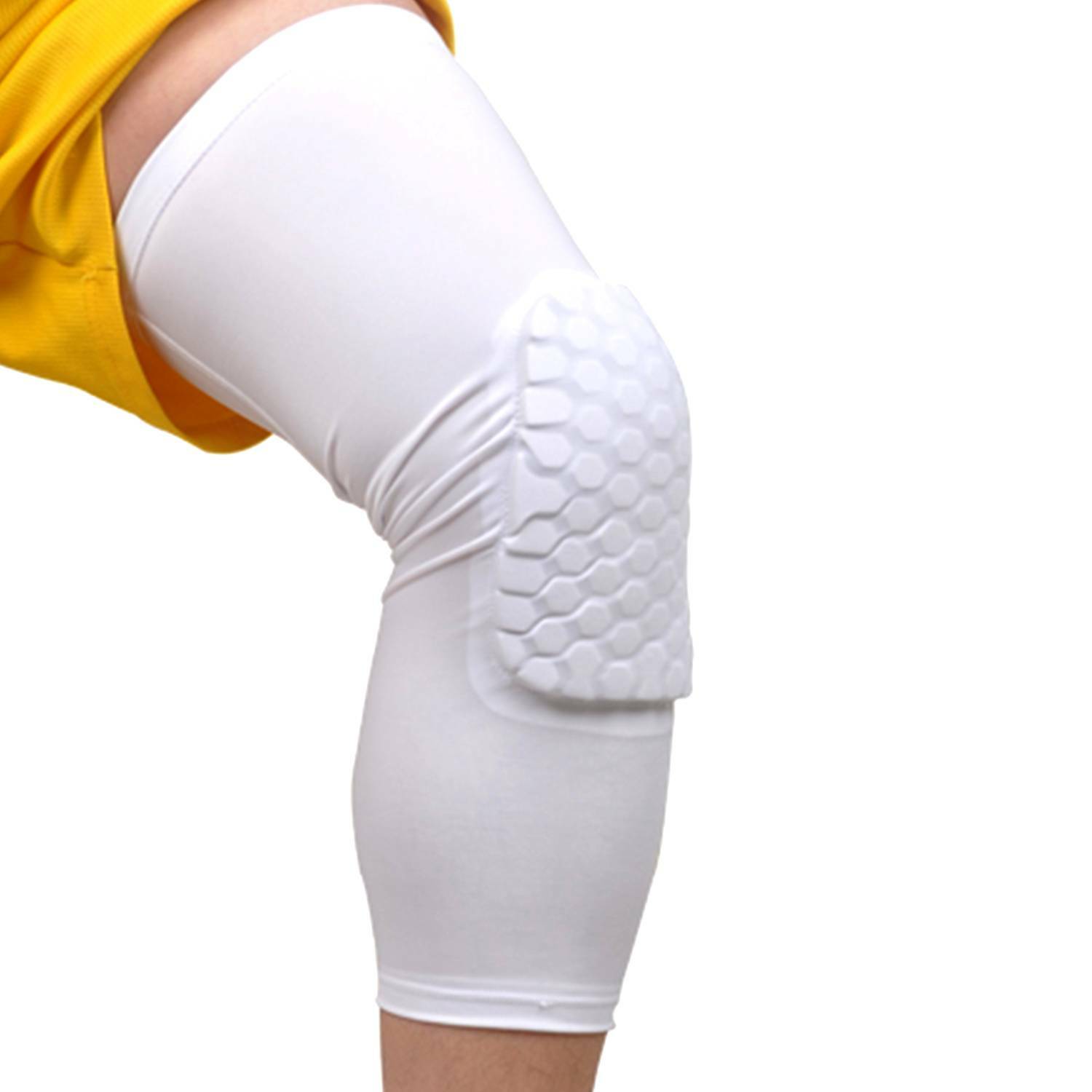 Hot Kids Adult Basketball Leg Knee Pad Long Sleeve Protector Gear Crashproof UPS