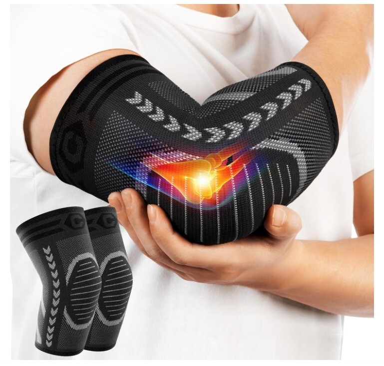 2 Pack Tennis Elbow Brace for Tendonitis and Tennis Elbow,Golfers,size Medium