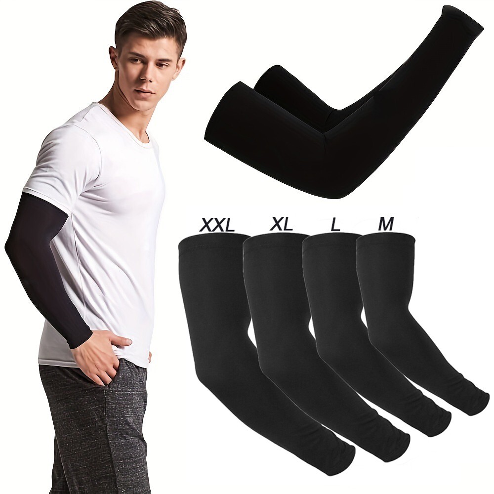 Sun Protection Cooling Compression Arm Sleeves for Women Men Workout Arm Sleeves