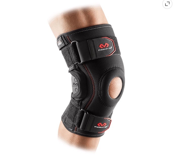 NEW McDavid MD429 Maximum Support Polycentric Hinges KneeBrace, Black, Adult L