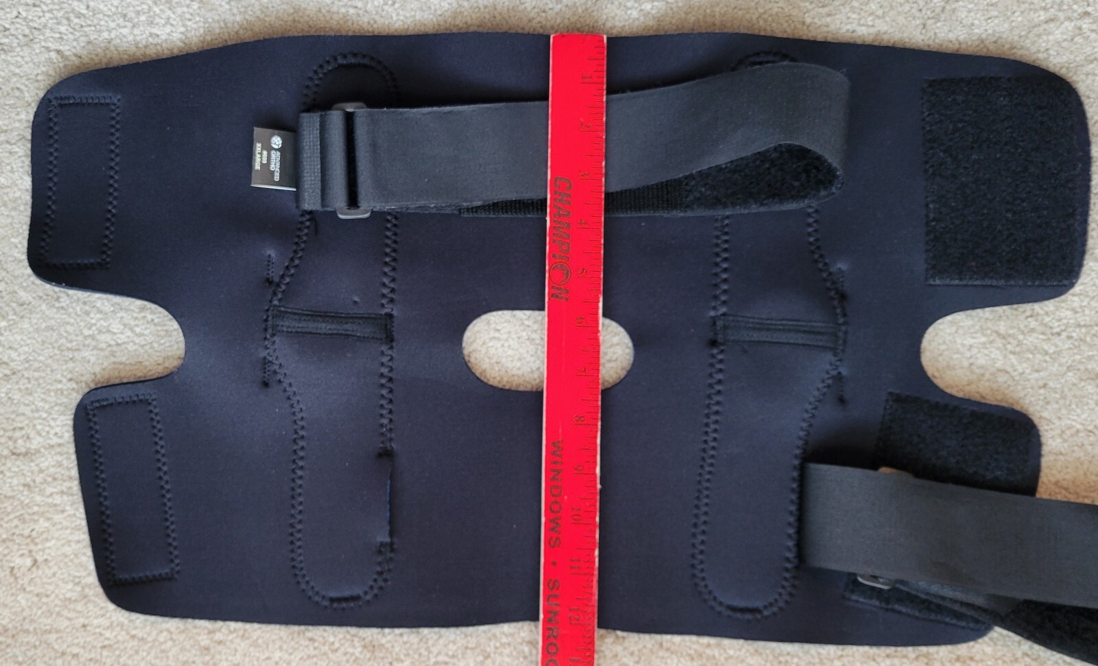 Advance Ortho Knee Brace with Adjustable Fastener Straps 2XL Blue