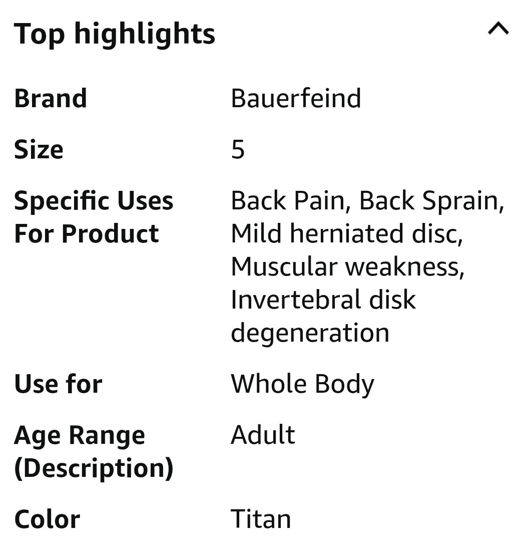 Bauerfeind LumboTrain Back Support-Lumbar Brace-Stabilization&Pain Relief, Size5