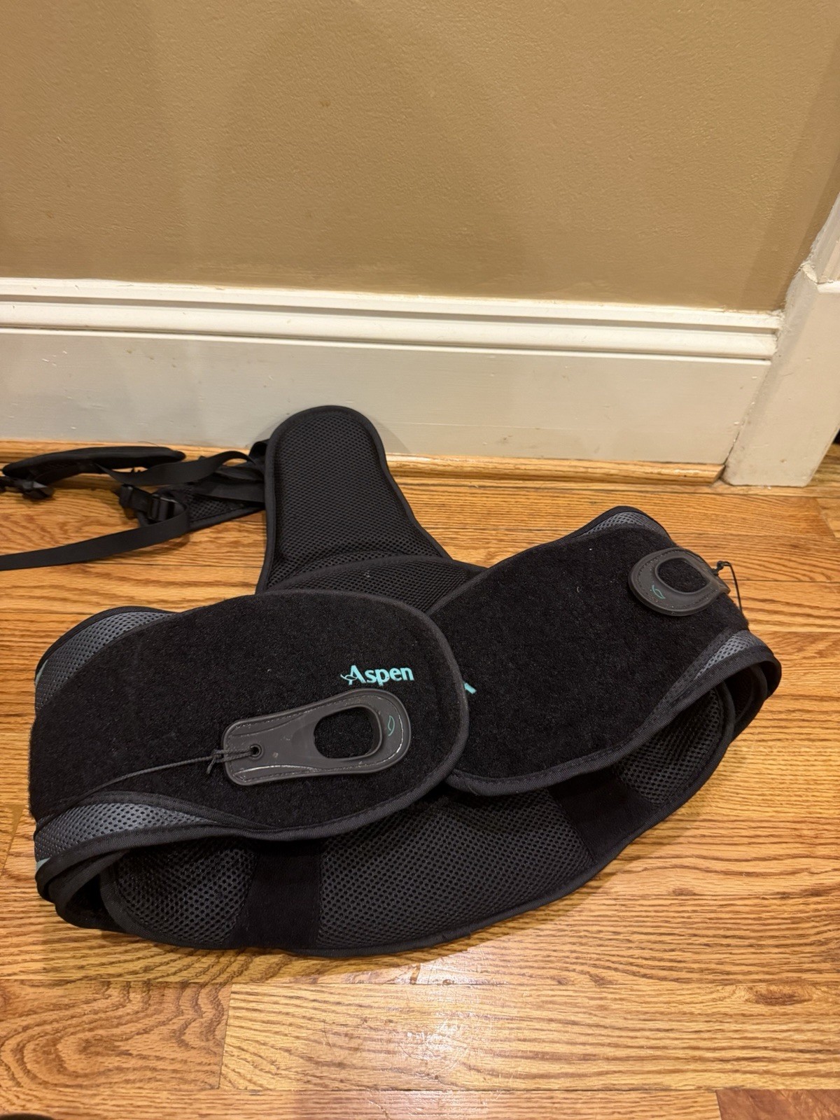 ASPEN Vista TLSO Adjustable Lumbar Back Brace Adjustable Size Clean Black