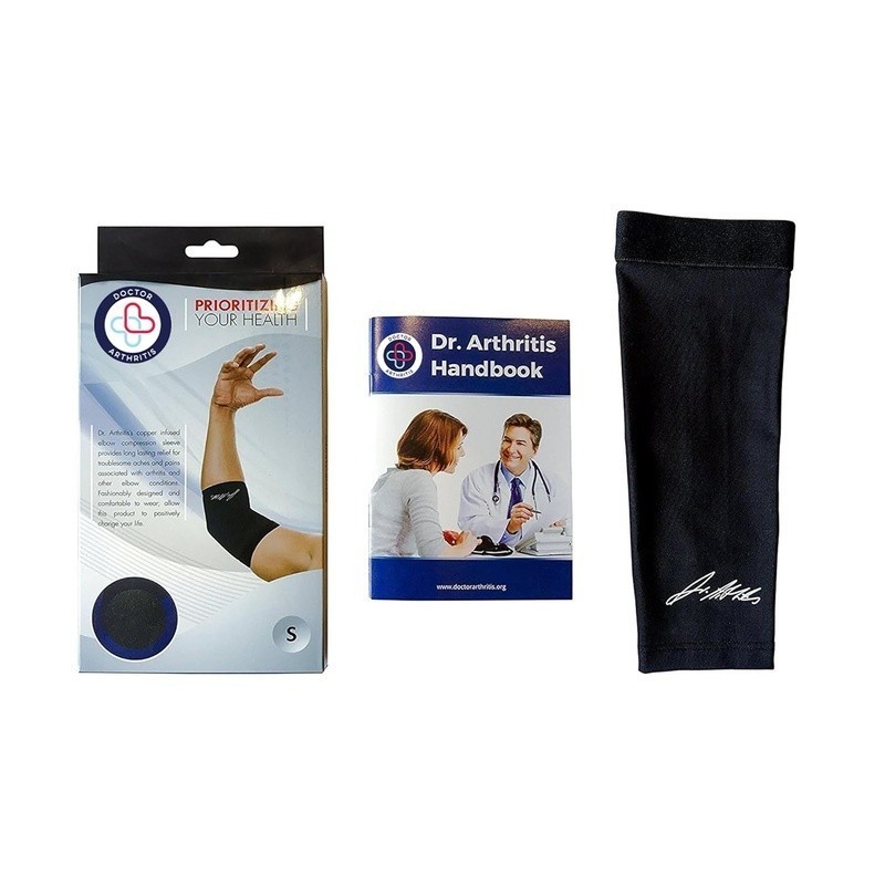Elbow Compression Sleeve Copper Infused Pain Relief Tennis Golfer’s Elbow New