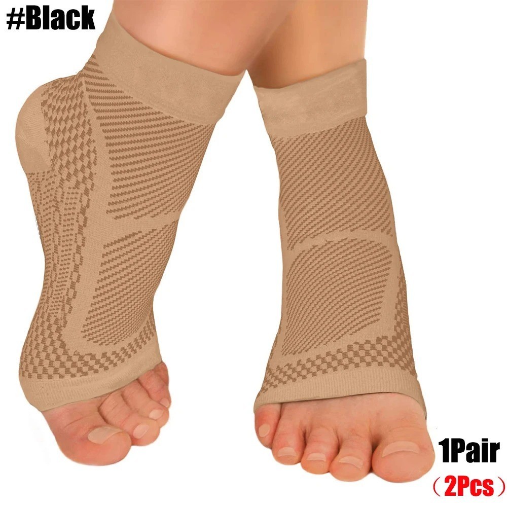 1Pair Ankle Brace Compression Sleeve Plantar Fasciitis Support
