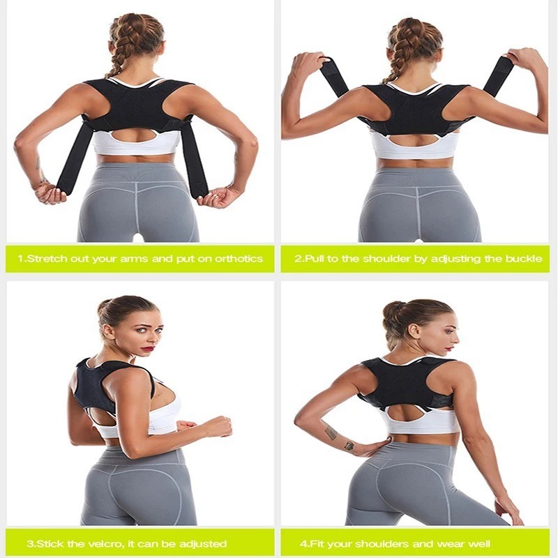 Medical Back Posture Corrector Shoulder Upper Neck Support Brace Belt Men Women