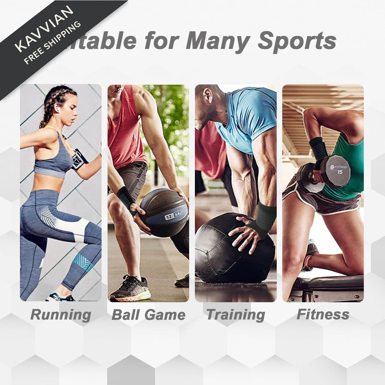 WOXVM 2 Pack Wrist Brace, Compression Support Splint for Women Men,…