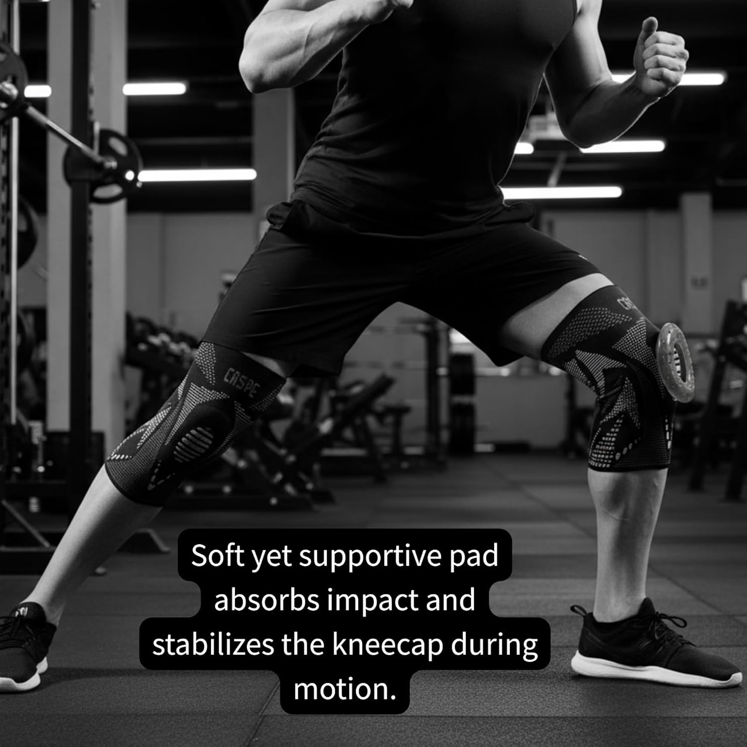 Knee Brace Compression Sleeve Support Sport Joint Arthritis Patella Stabilizer
