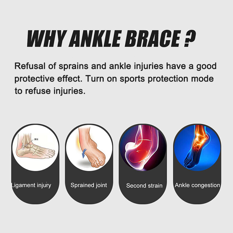 1/2Pcs Ankle Support Brace Compression Sleeve Plantar Foot Fasciitis Wrap Sports