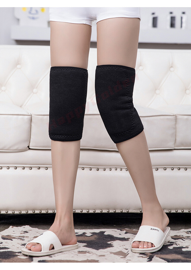 Warm Knee Pads Thick Double Layer Imitation Cashmere Knee Pads for Elderly Women