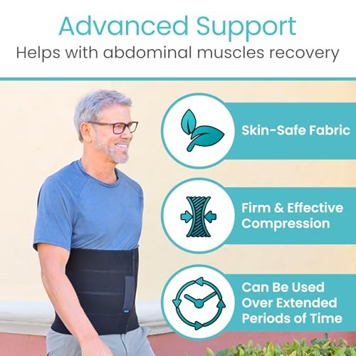Vive Abdominal Binder–Post Surgery & Postpartum Recovery Hernia (82”