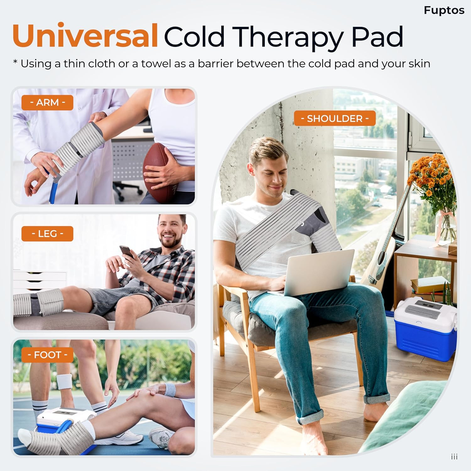 Cold Therapy Machine, Ice Machine for Knee and Shoulder after Surgery, Digital T