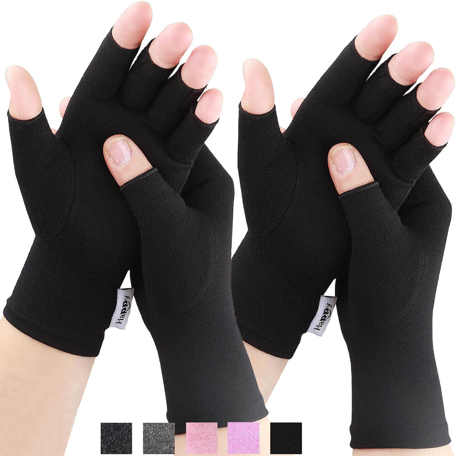 2 Pairs Arthritis Compression Gloves for Arthritis, Rheumatoid, Carpal Tunnel