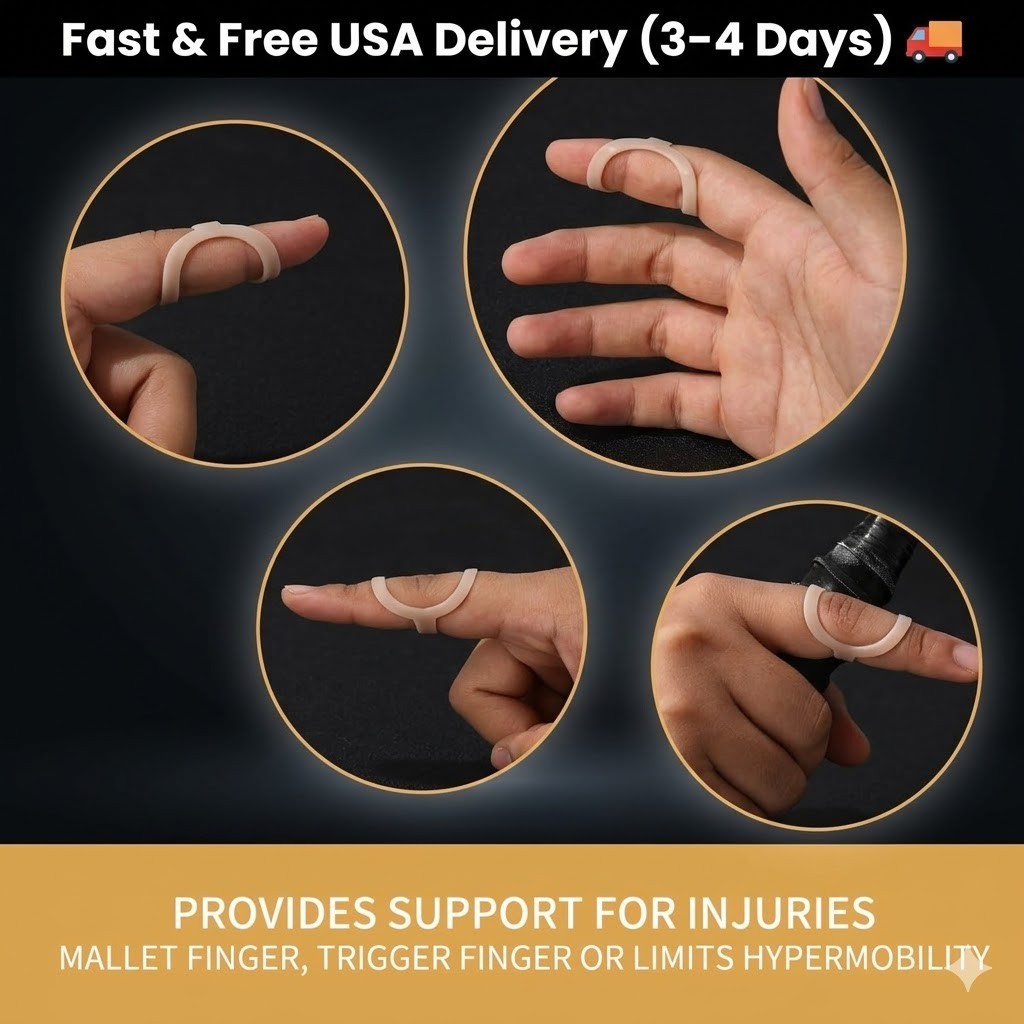 Oval Finger Splints, 5PCS Oval Trigger Finger Splint for Size 6,7,8,9,10.