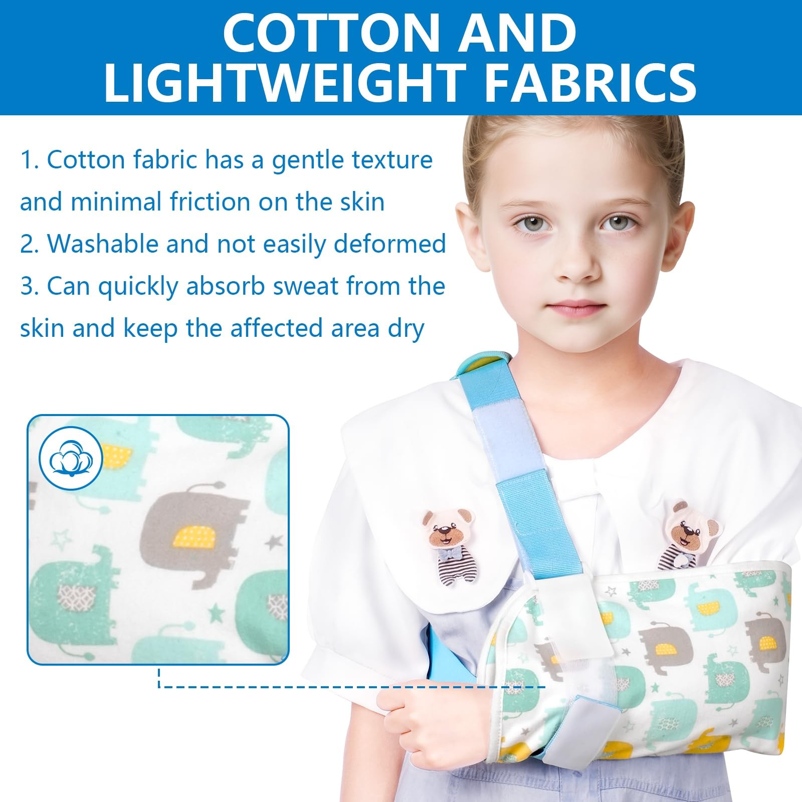 Kids Arm Sling Shoulder Immobilizer Suitable for Children with Shoulder Arm W…