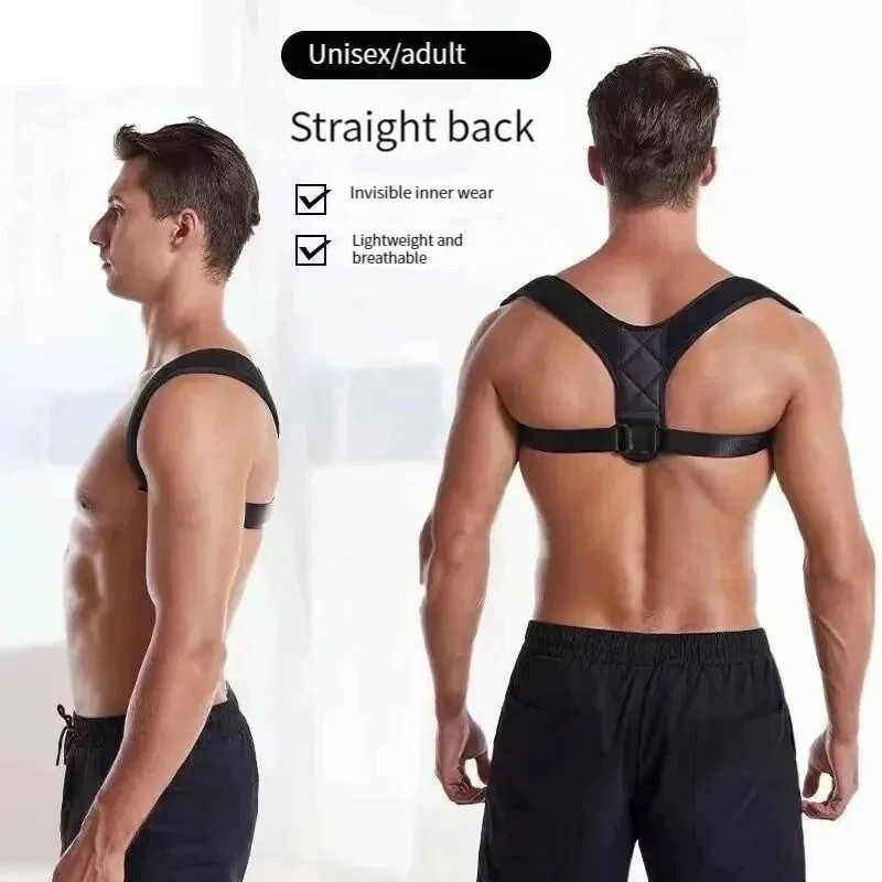 Adjustable Posture Corrector Belt Back Brace Support Straightener Men Women
