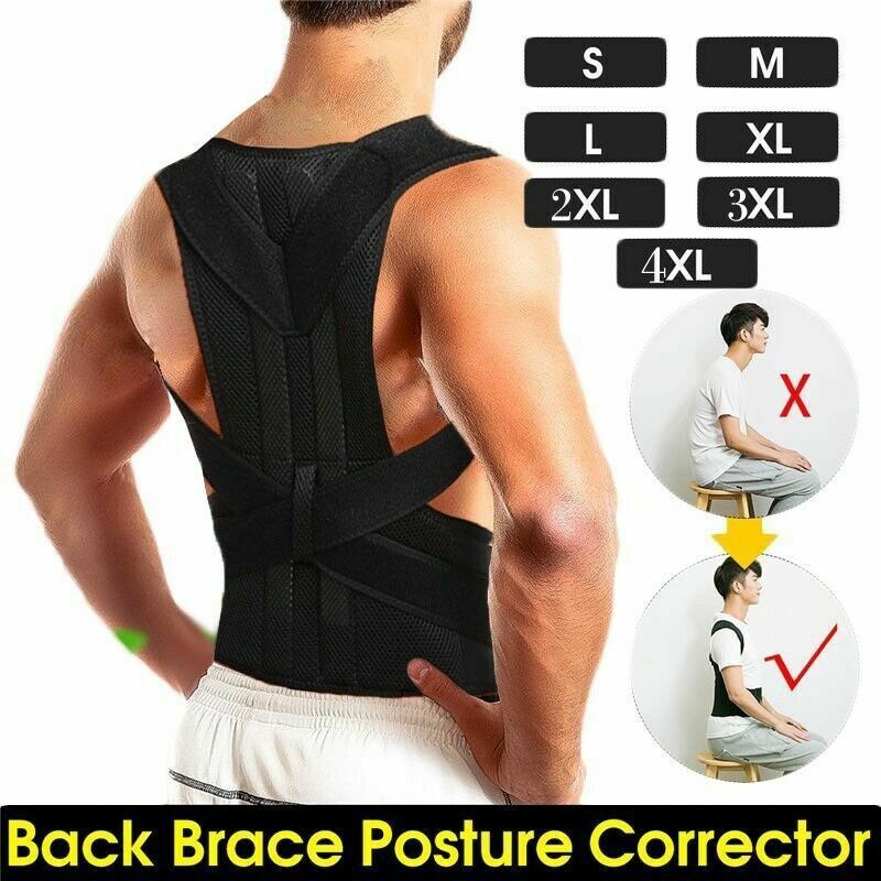 Corrector de Postura Espalda Lumbar Aliviar el dolor de Espalda y Hombro