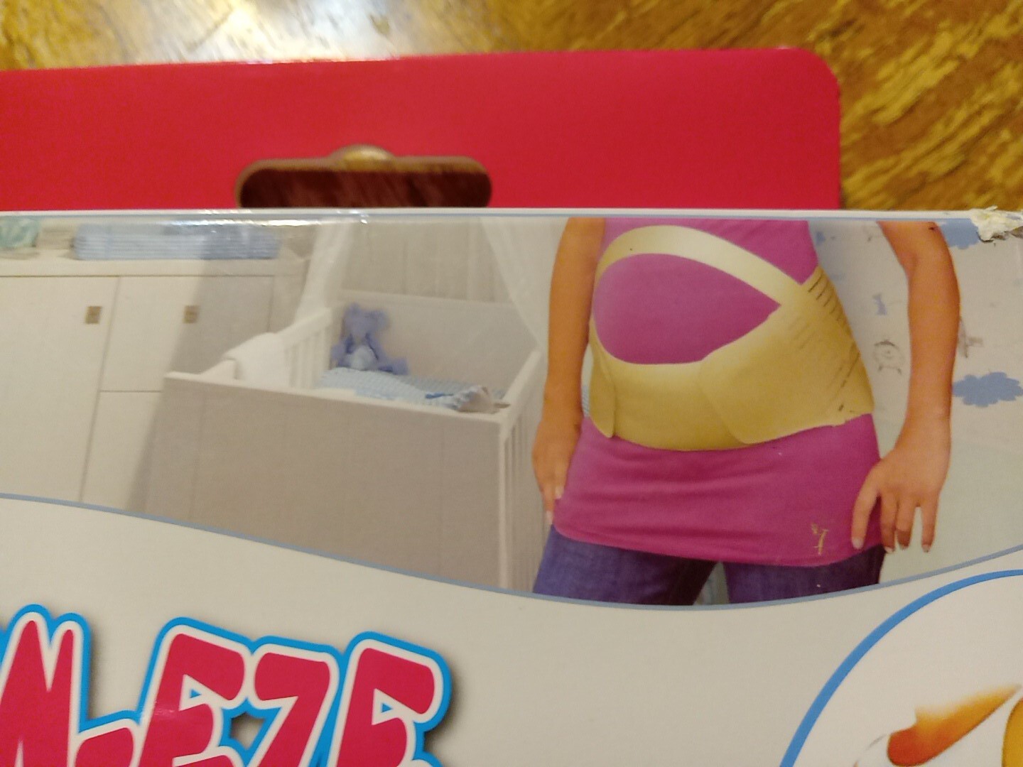 MATERN-EZE Pregnancy Maternity Support Back Brace Belt, Soft Elastic XXL Beige