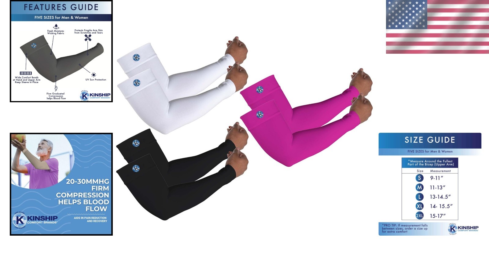 Lightweight Arm Compression Sleeves – Breathable Fabric