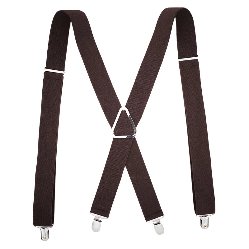 High Quality Men Women Solid Colorful Elastic Suspender Y-Back Brace Adjustable