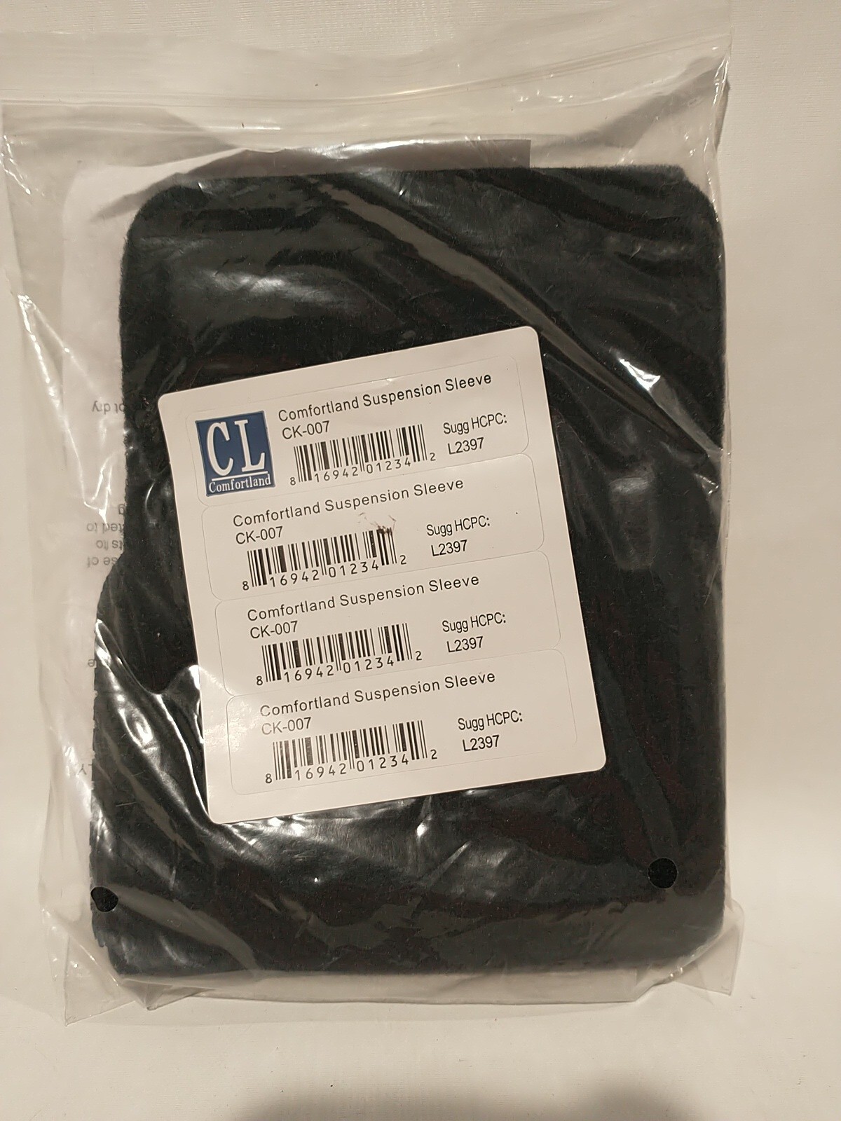 Brand New Sealed Comfortland Medical CK‑007 Black Suspension Sleeve
