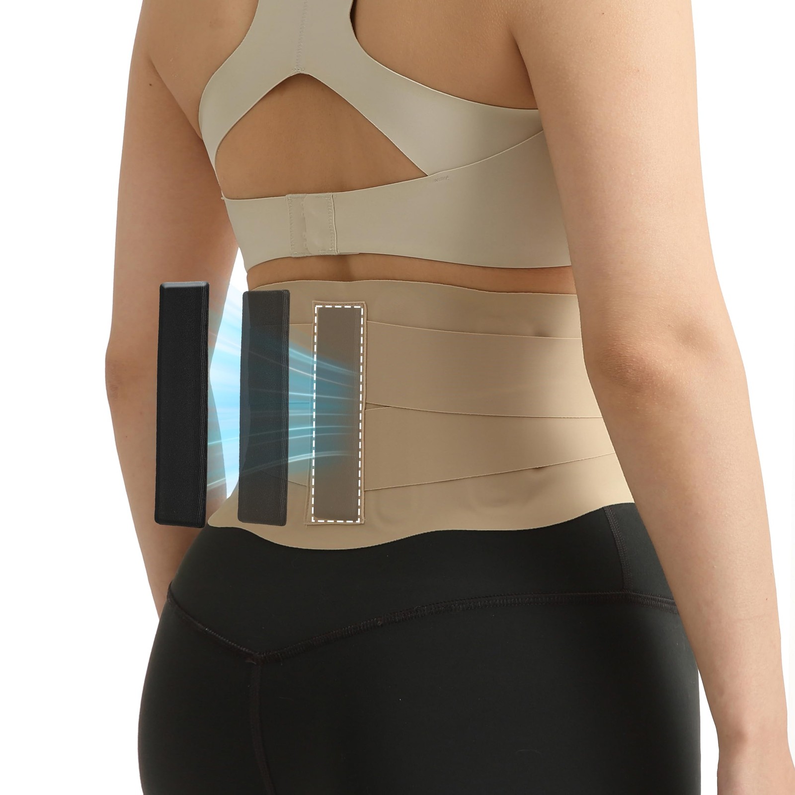 Enhanced Back Brace with EVA Cushion Pad, Ultra Thin Lumbar Support Belt for …