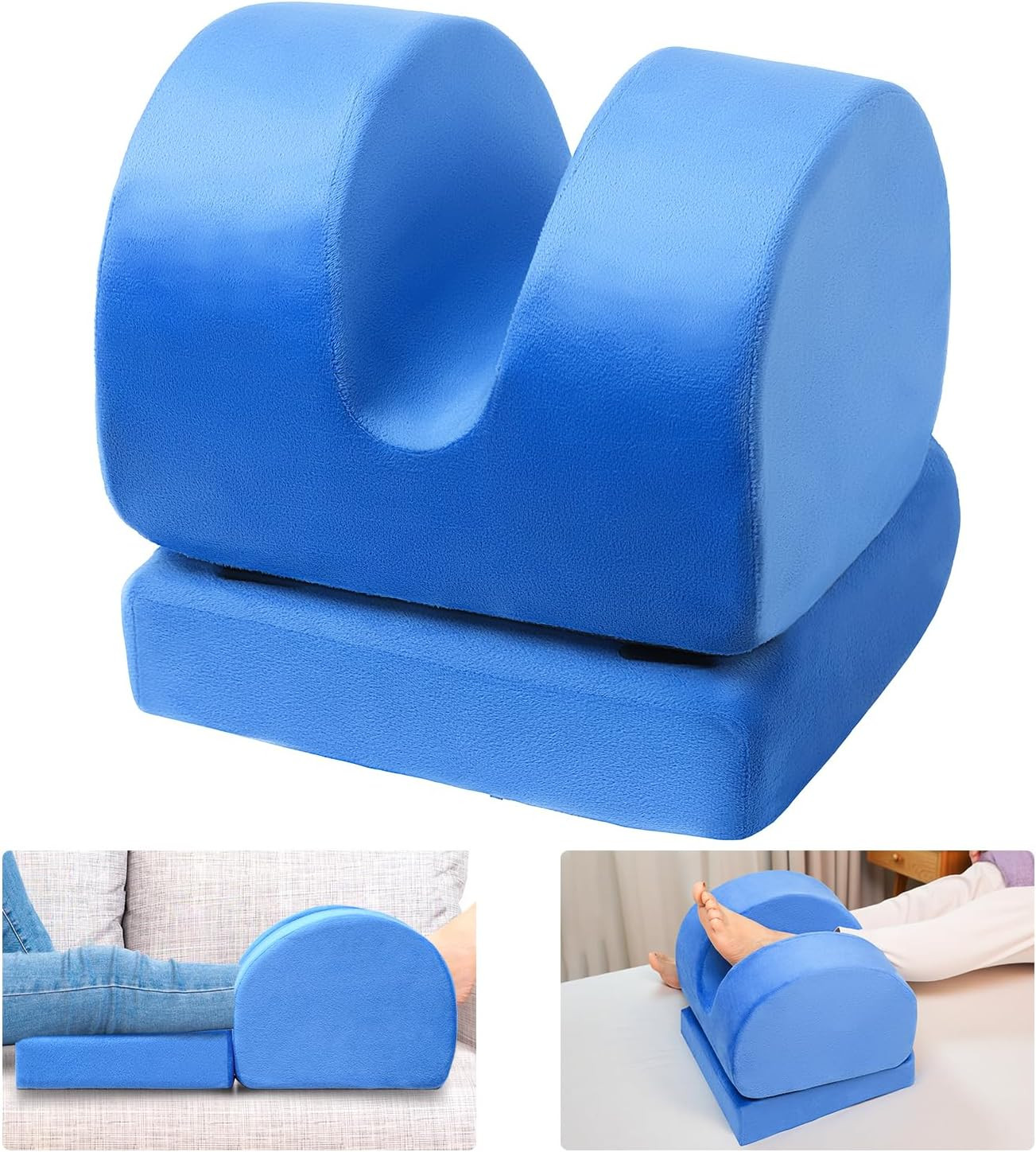 AUROPEAK Knee Replacement Pillow with Adjustable Height, Knee Surgery Recovery E