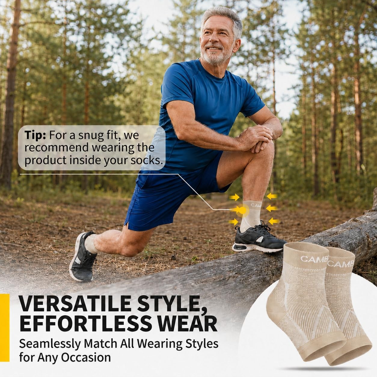 1 Pair Ankle Braces for Men and Women, Ankle Compression Socks for Foot Pain,…