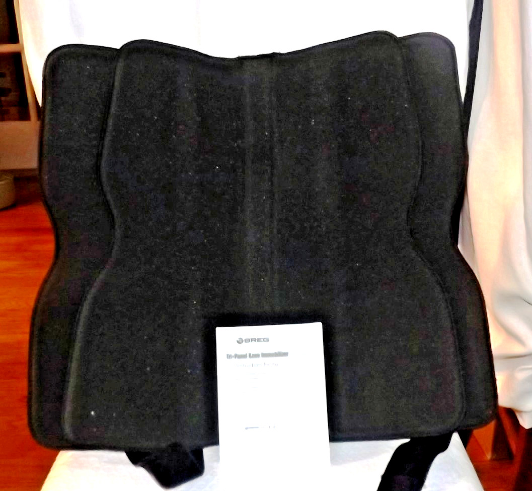 BREG Tri-Panel Knee Immobilizer 16″ Black Instructions Included Used Once