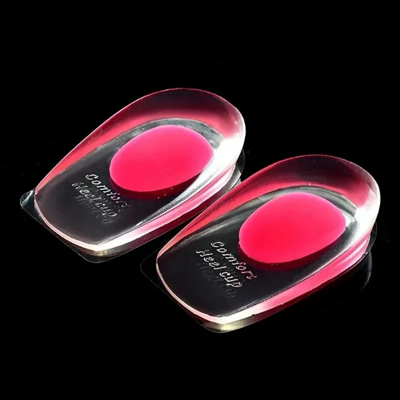 1Pair Spurs Pain Foot Shoe Insoles Silicone Gel Orthopedic Insole for Feet