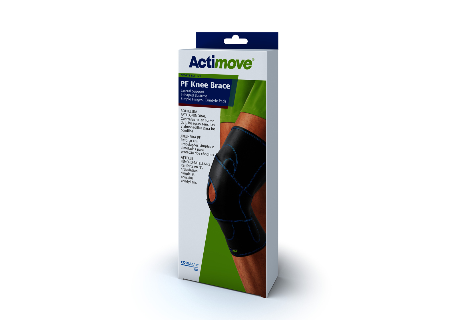 Actimove Sports Edition PF Knee Brace Lateral Support Simple Hinges Condyle Pads