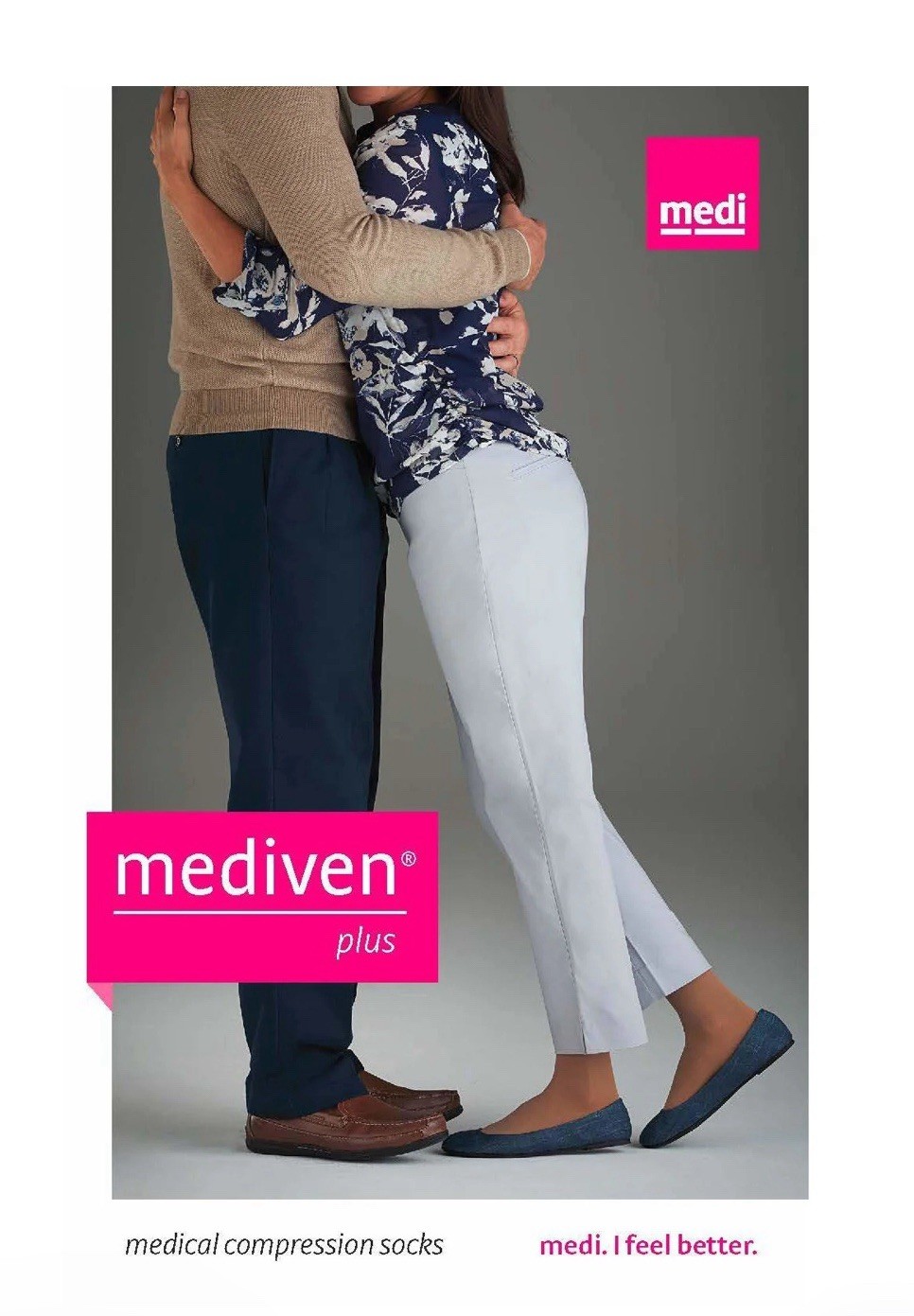 MEDIVEN PLUS Knee-High 20-30 mmHg Size VI OT Compression Stocking Beige No Box