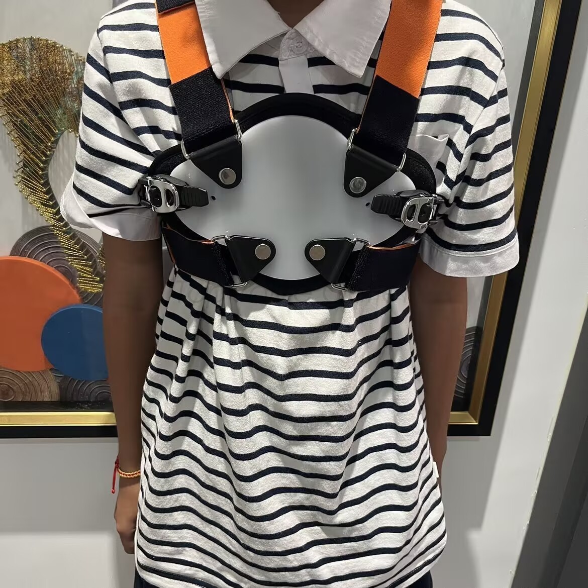 Upgraded Kids Pectus Carinatum Chest Brace Adjustable Support with Extra Straps