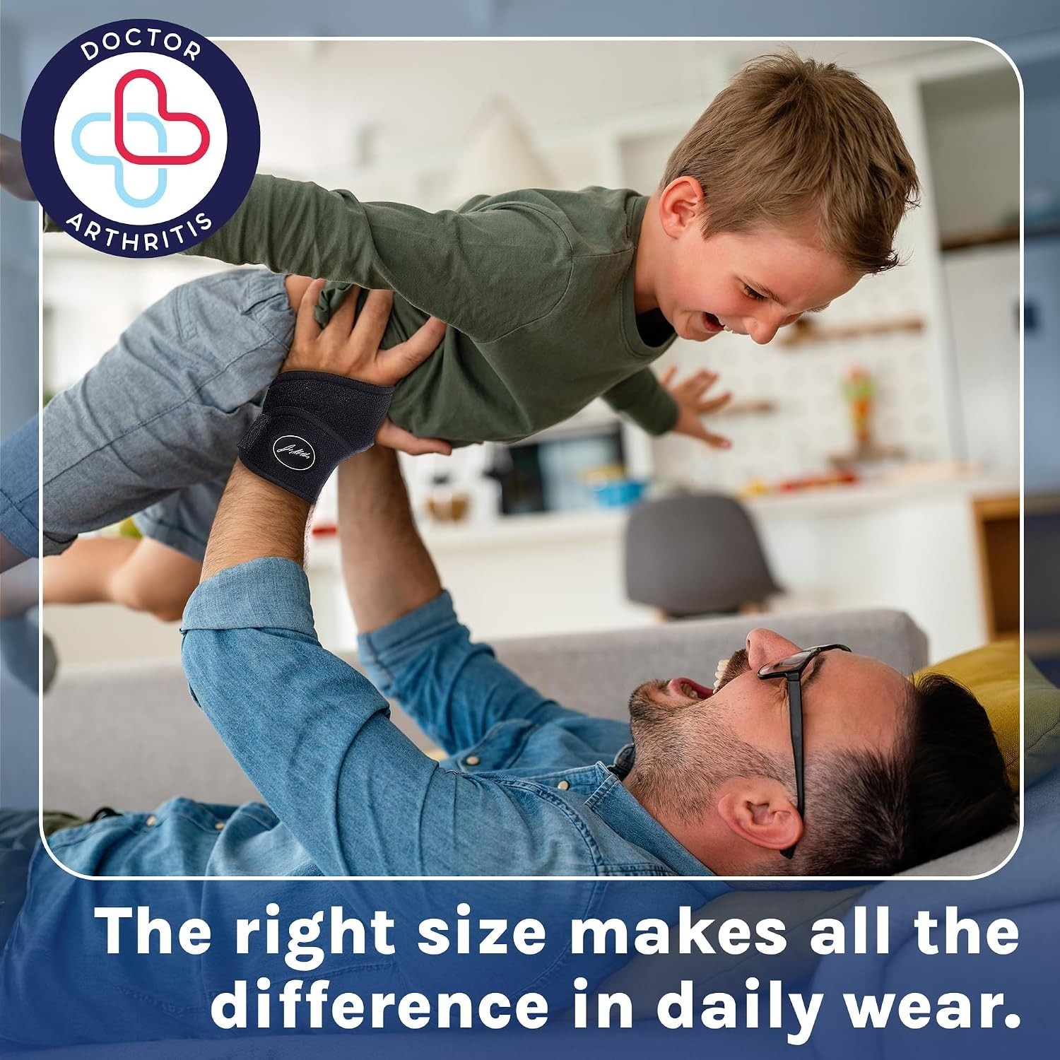 Comfortable Neoprene Wrist Brace – Large Size for Tendonitis & Arthritis Relief