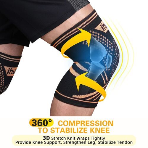 🔥ihuan Small 2-pack Copper Knee Support Braces for Women and Men – Brand New🔥