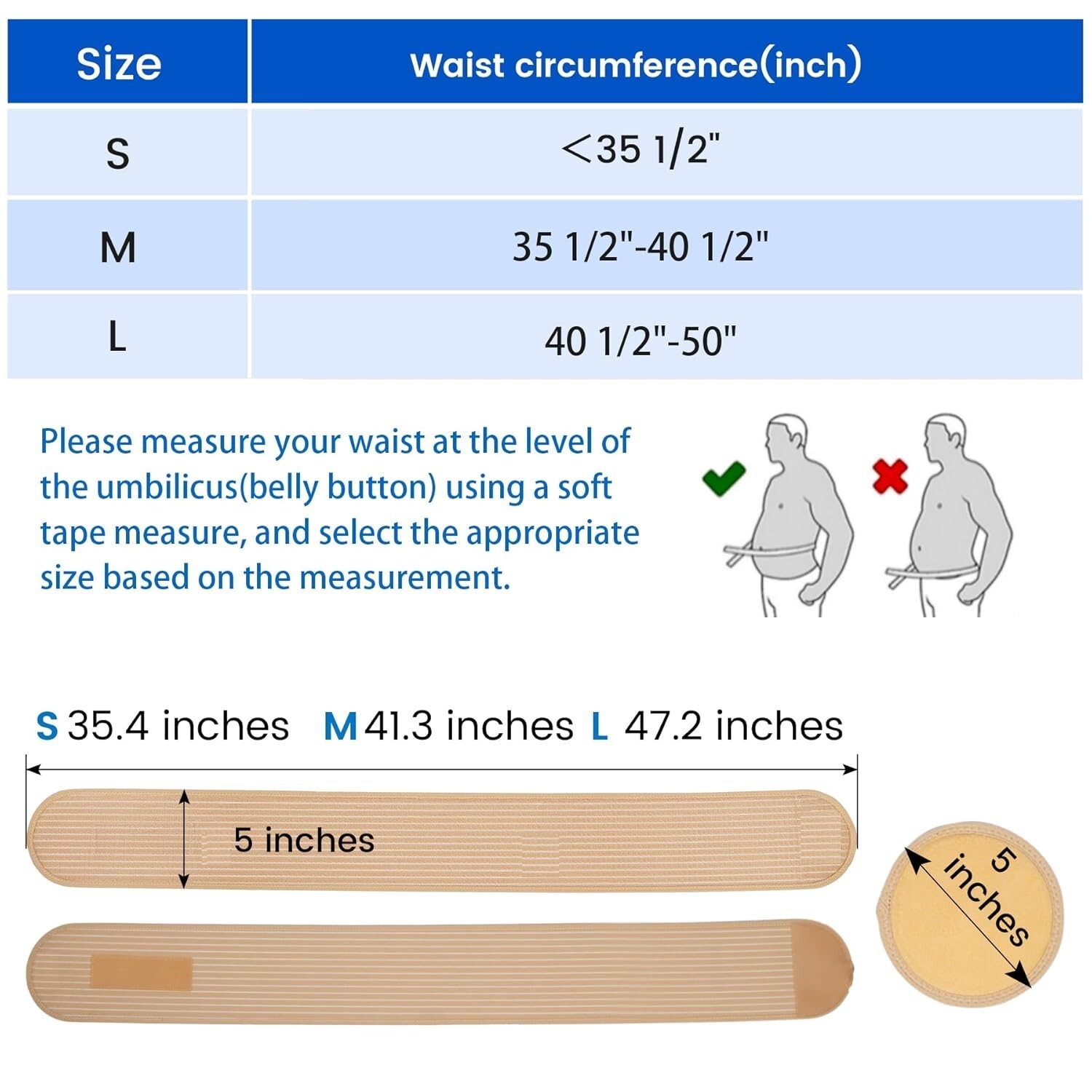 Abdominal Binder Post Surgery, for Natural Delivery & C-Section Recovery,