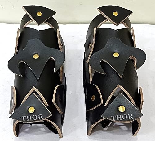 Medieval Arm Guard Armor Spartan Collectibles Leather Halloween Costume Rustic