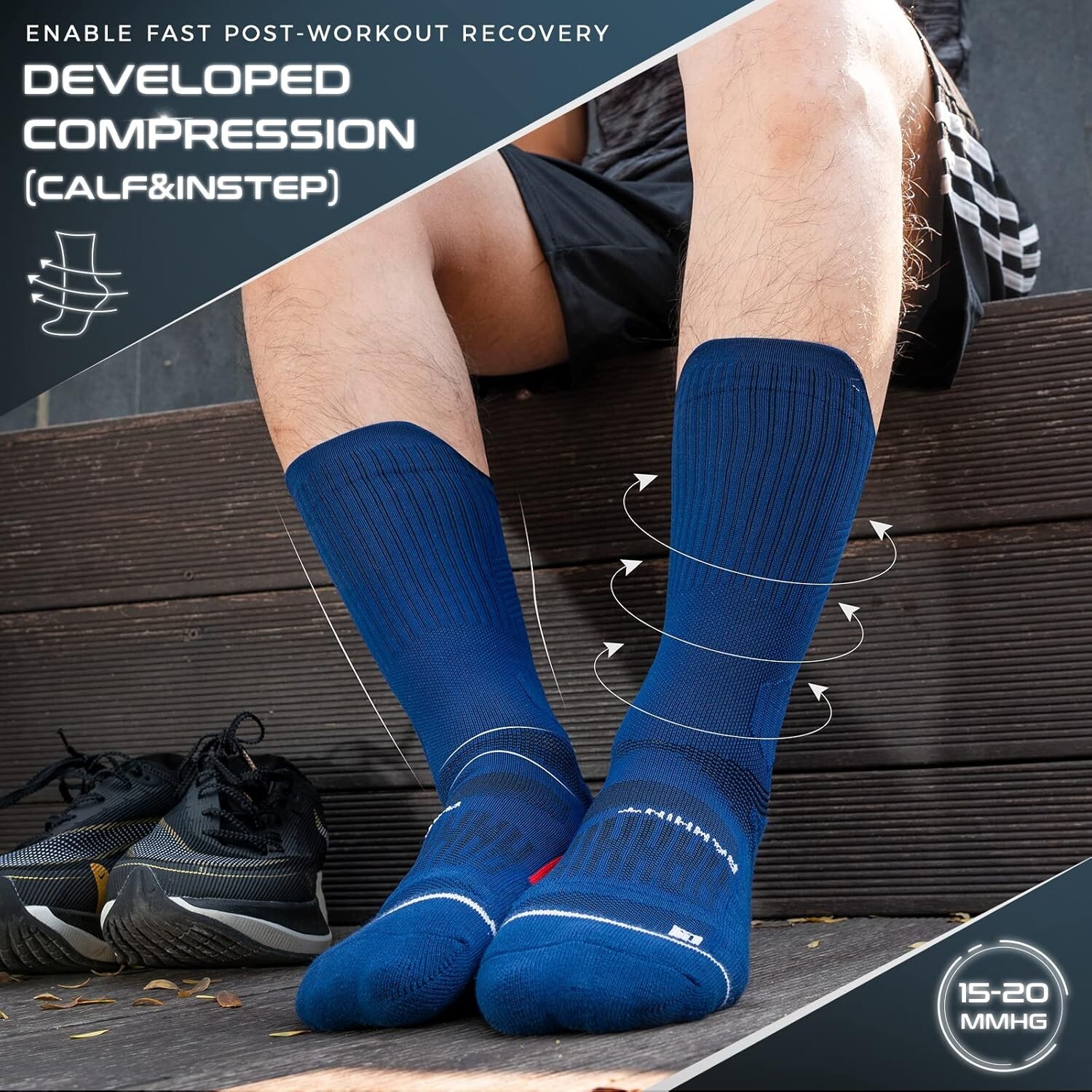 Breathable Coolmax Running Socks – Compression & Anti-Blister for All Activities
