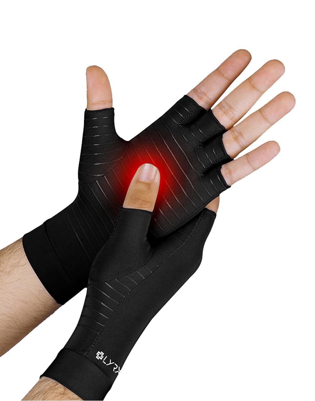Arthritis Gloves – Copper Infused Compression Fingerless Glove for Women Men …