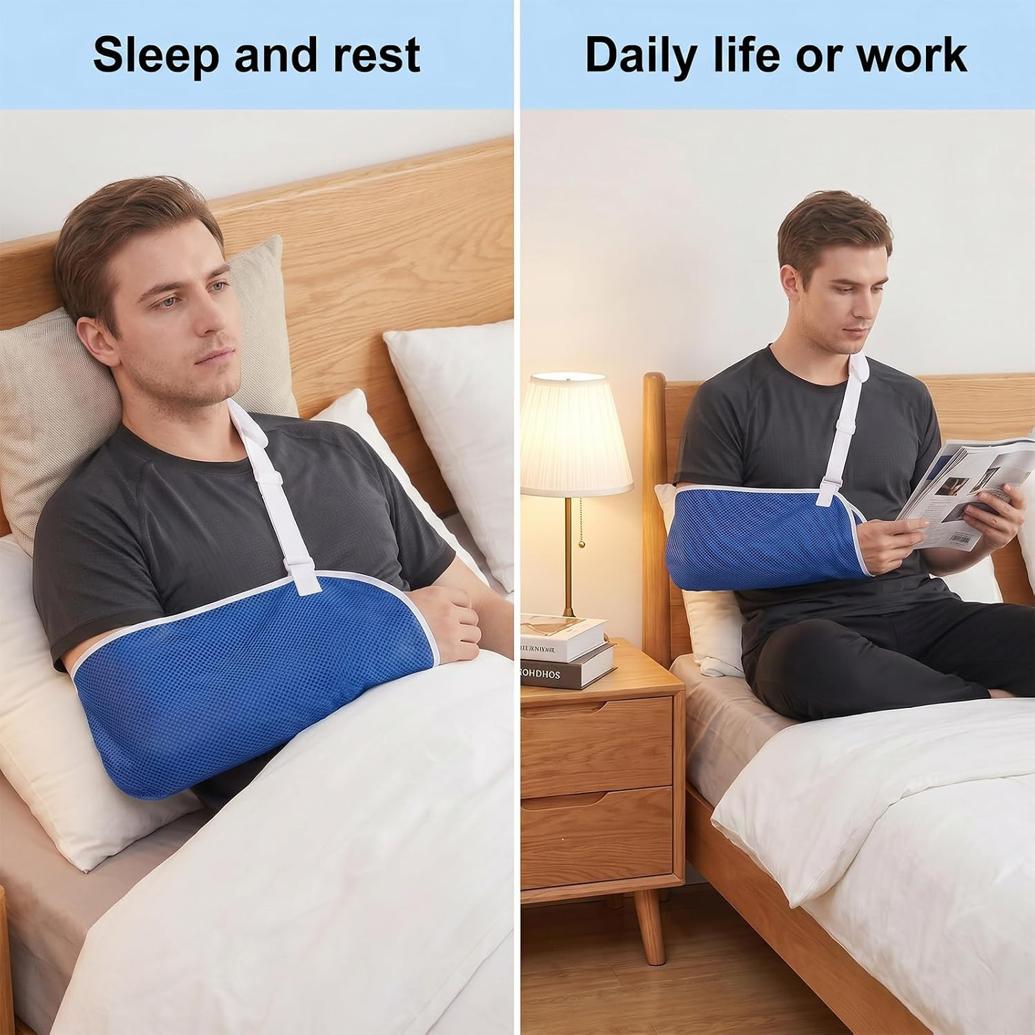 Arm Sling Shoulder Immobilizer for Women and Men, Adjustable Shoulders Sling …