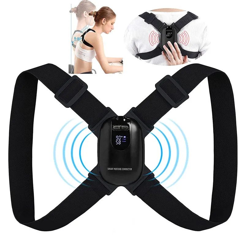 Smart Posture Corrector Sensor Vibration Reminder Adjustable Strap Back