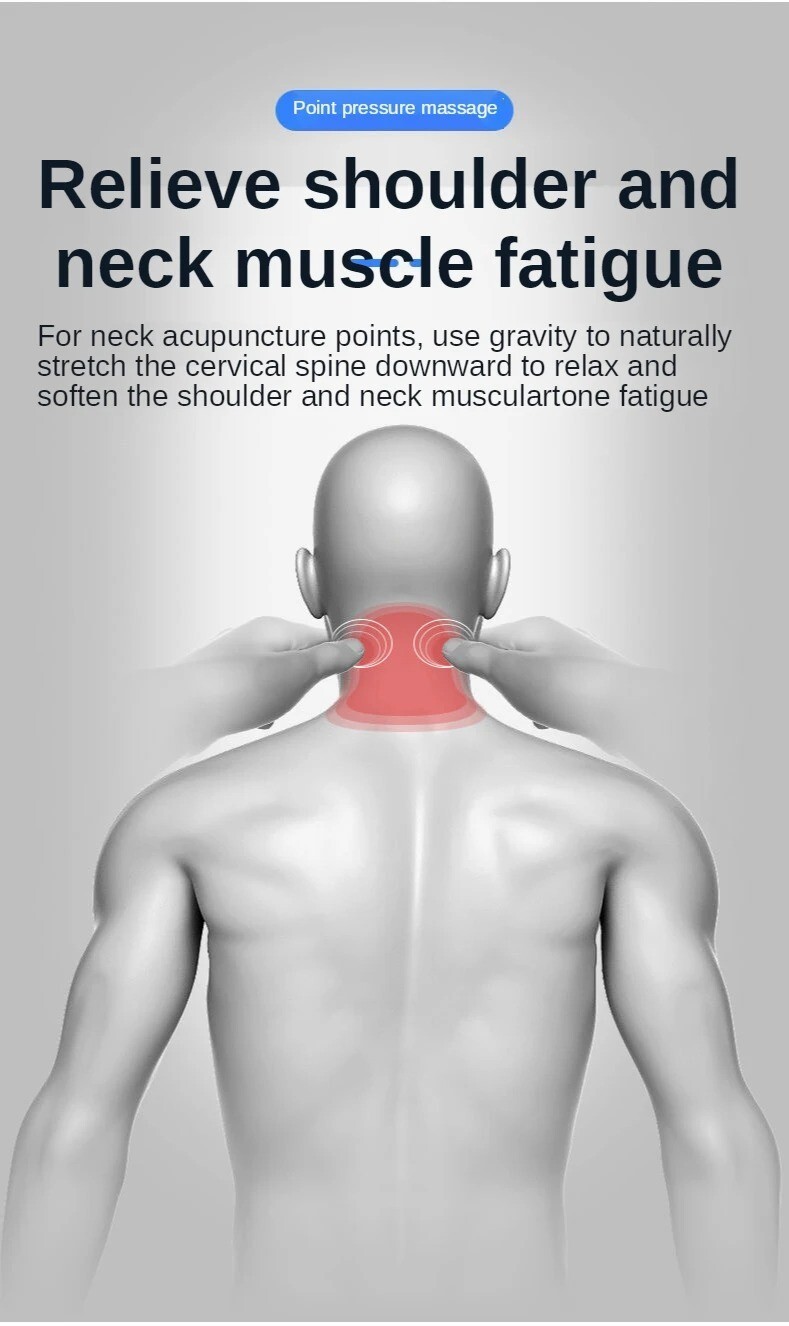 Massage Pillow Neck Shoulder Relaxer Cervical for Pain Relief Cervical Spine