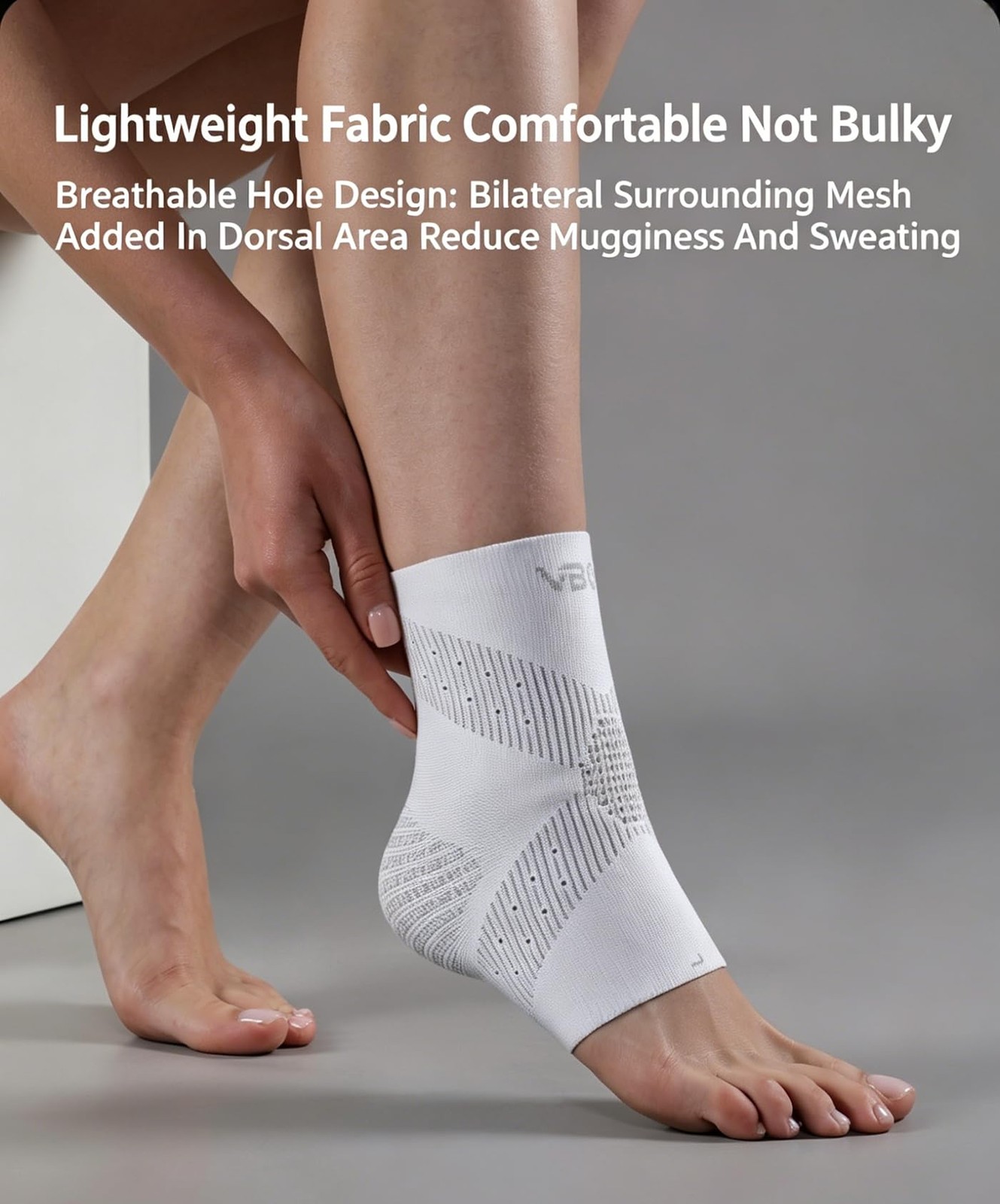 Ankle Braces for Men & Women, 2 pcs Ankle Compression Sleeve Ankle Sleeve Com…