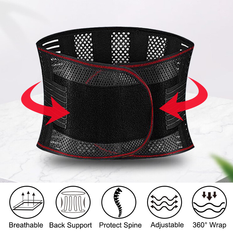Orthopedic Lumbar Lower Back Support Belt Brace Sciatica Pain Relief Mens Women
