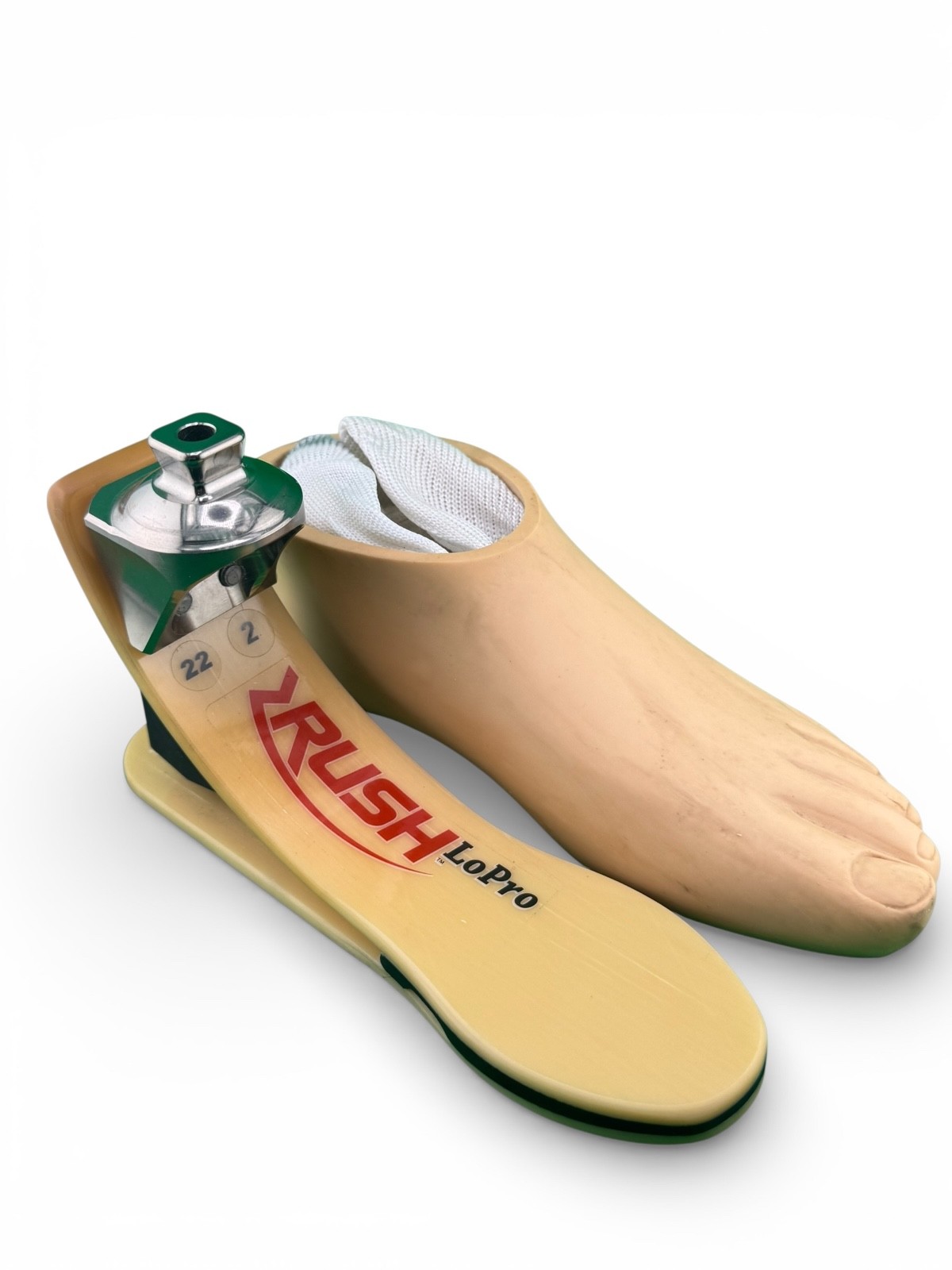 Rush 81 Lp Lopro Prosthetic Foot, Size 22, Category 2.