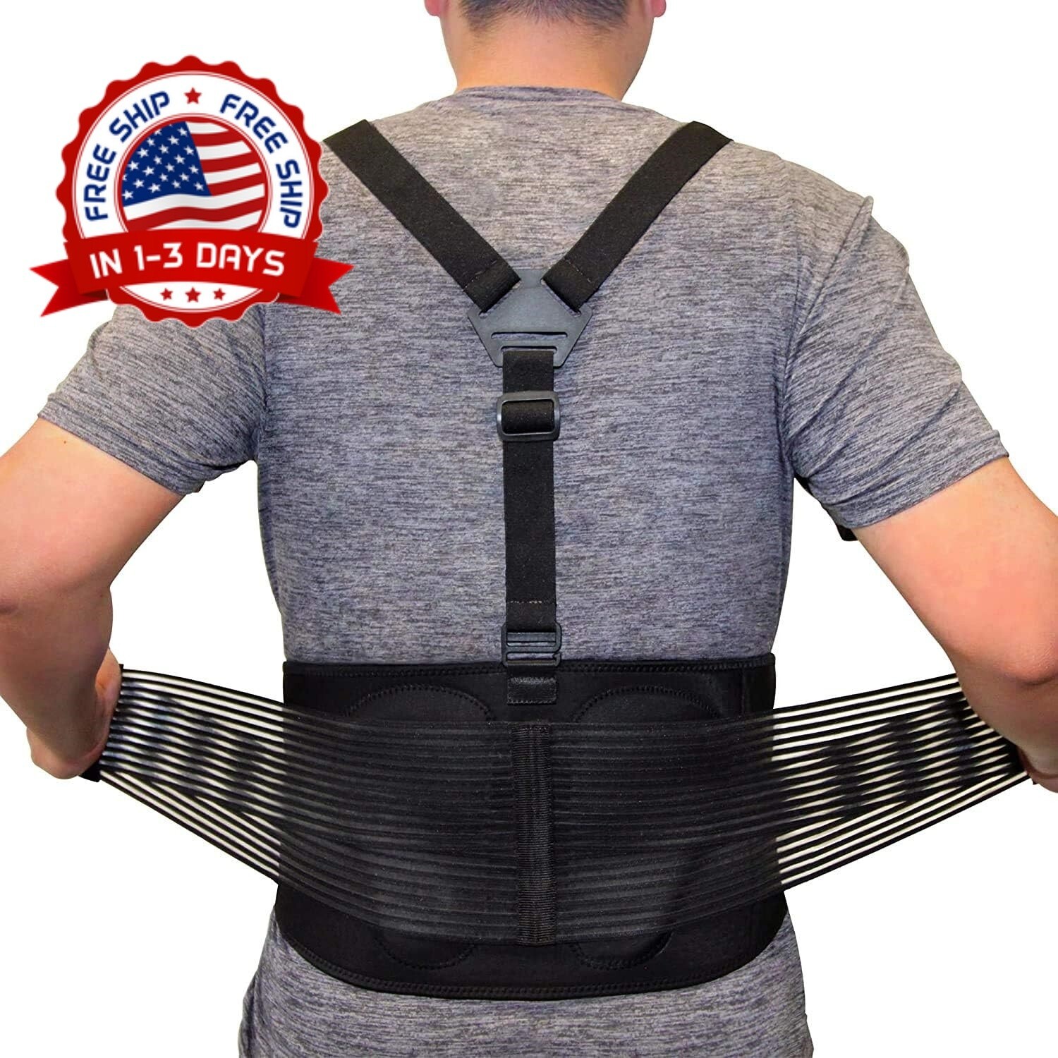 Soporte de espalda para trabajos de elevación para prevenir lesiones Talla L New