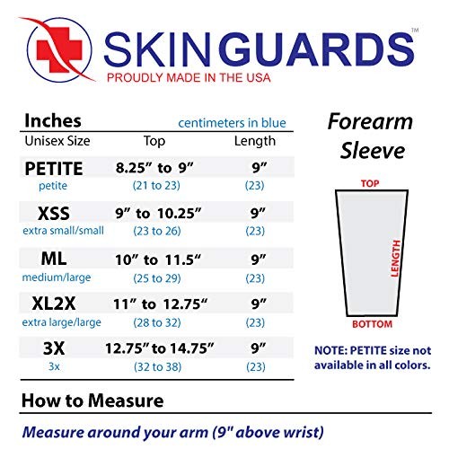 NEW EXTRA-THICK Black Forearm Thin Skin Protective Sleeves by U.S. Made Skin …
