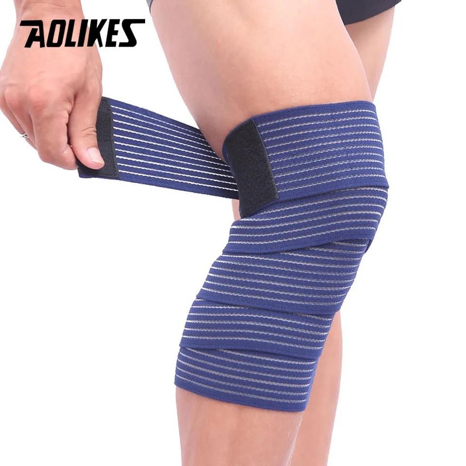 Aolikes 1pc 40-180cm Compression Bandage Protector Knee Support Brace Sports Ela